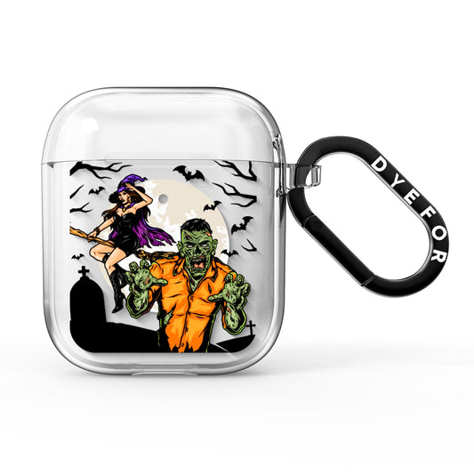 Witch Meets Zombie AirPods Clear Case