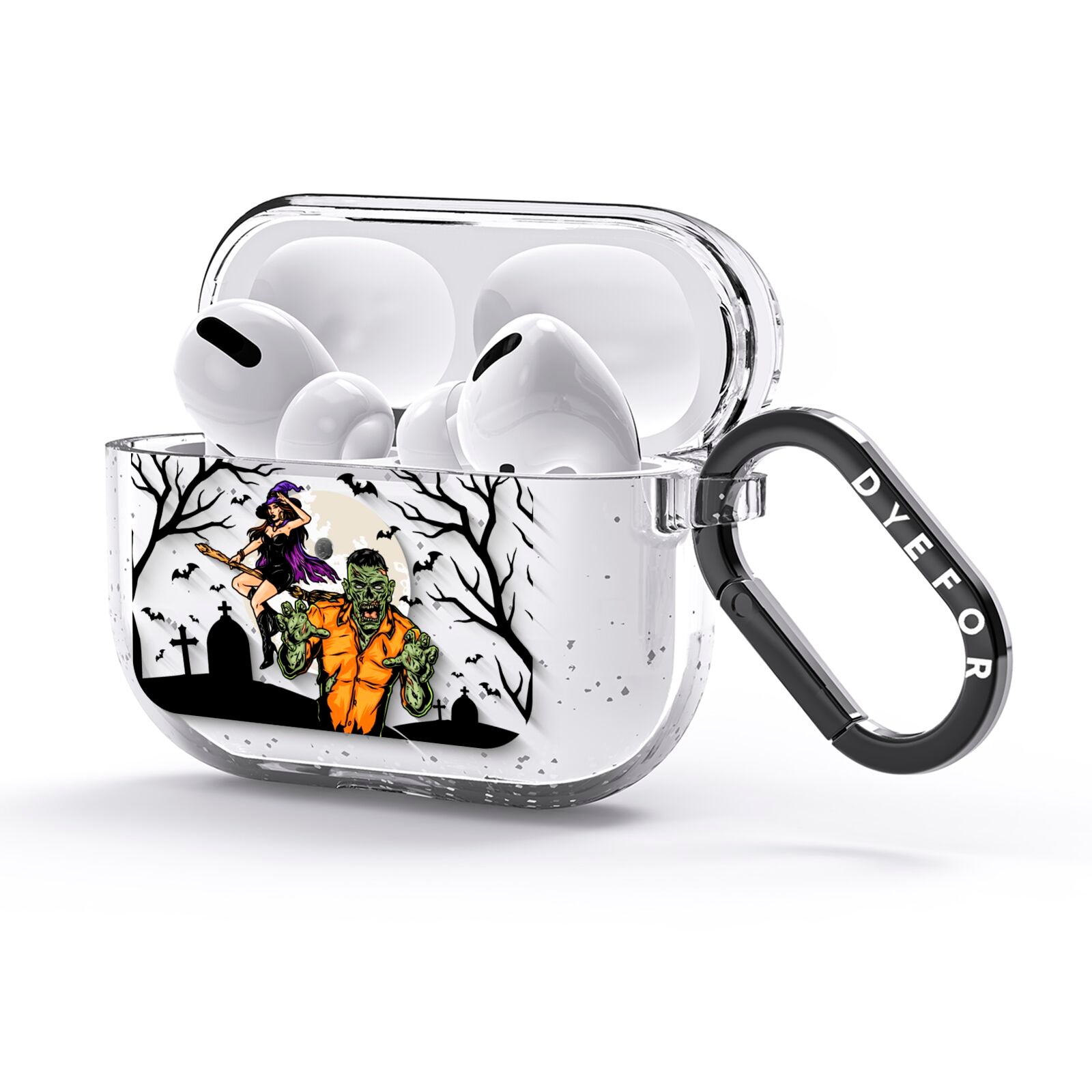 Witch Meets Zombie AirPods Glitter Case 3rd Gen Side Image