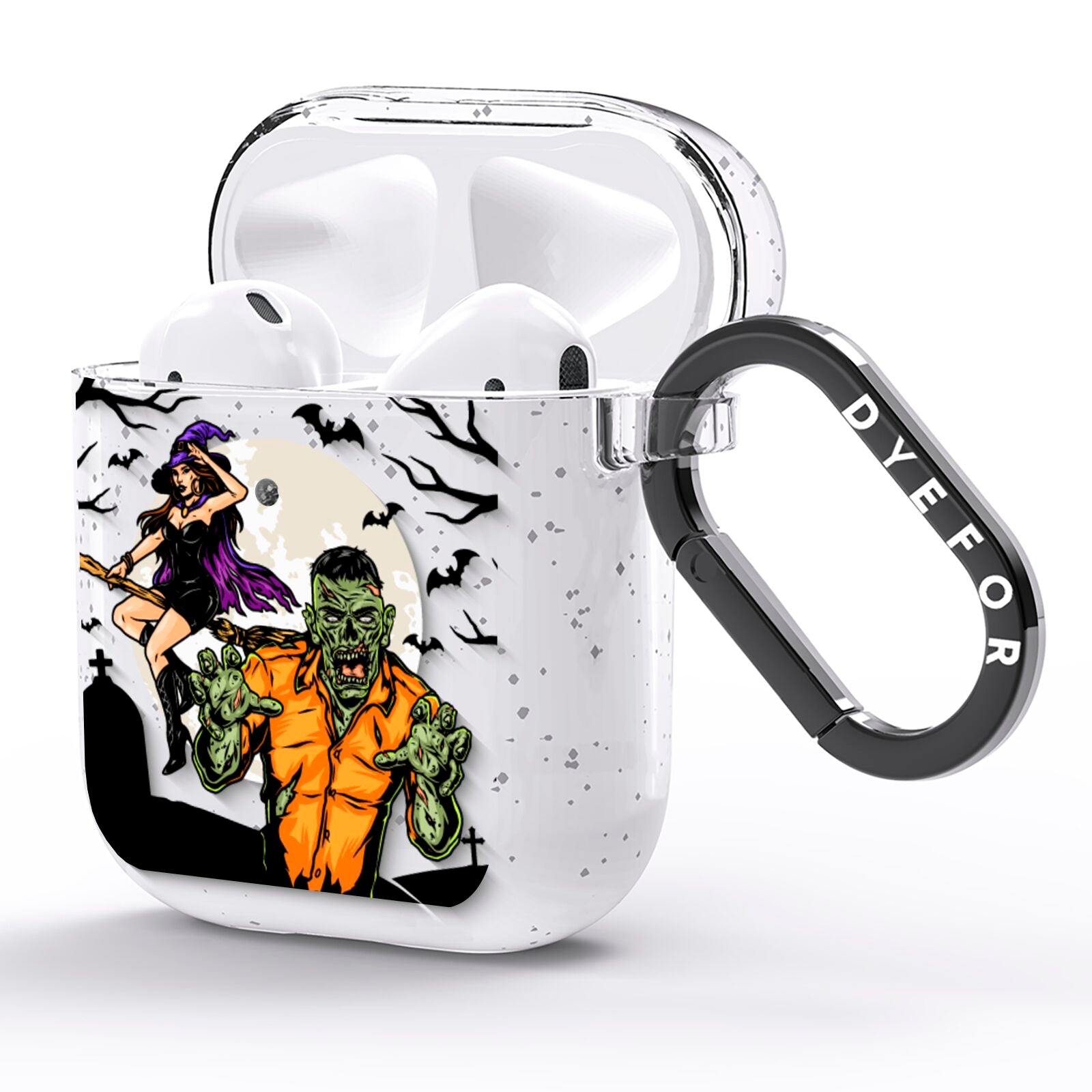 Witch Meets Zombie AirPods Glitter Case Side Image