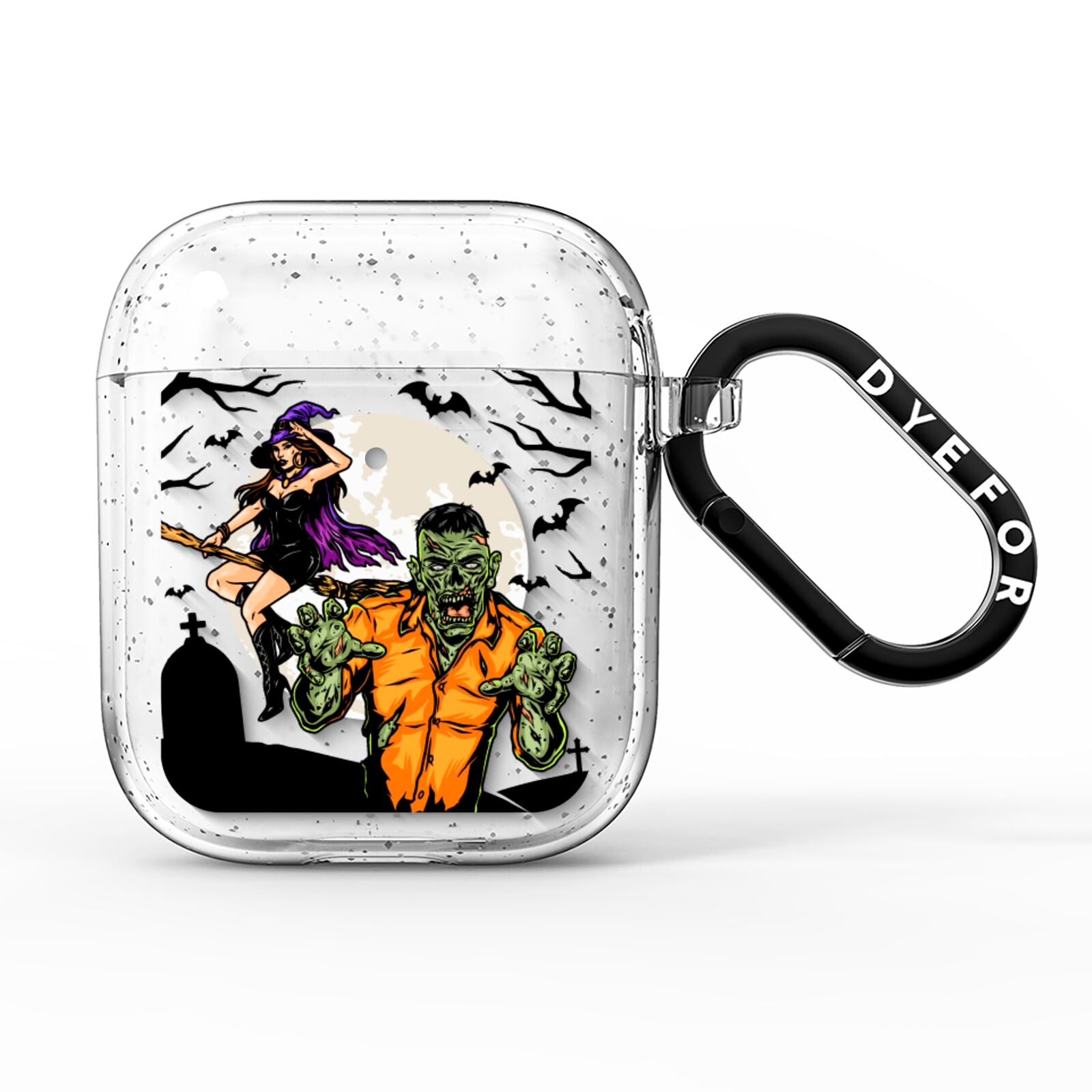 Witch Meets Zombie AirPods Glitter Case