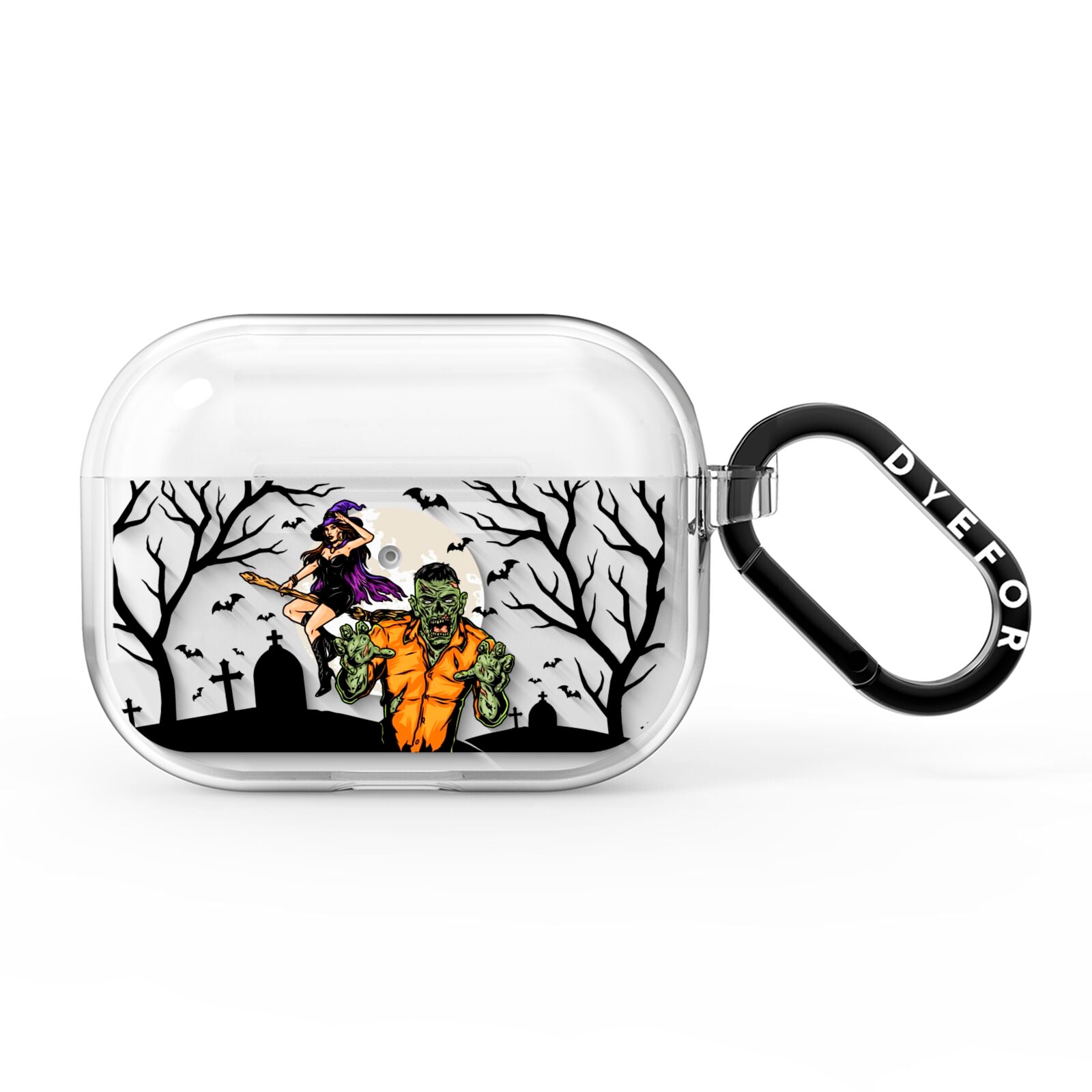 Witch Meets Zombie AirPods Pro Clear Case