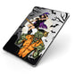 Witch Meets Zombie Apple iPad Case on Grey iPad Side View