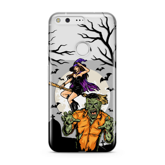 Witch Meets Zombie Google Pixel Case