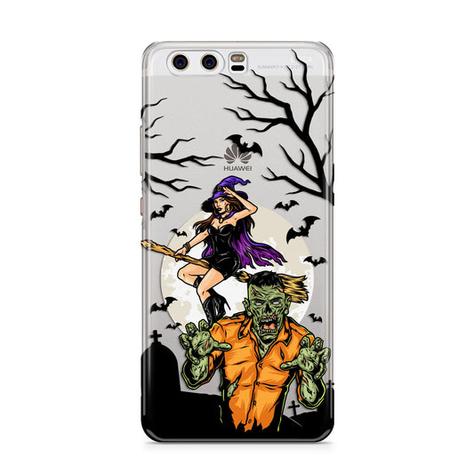 Witch Meets Zombie Huawei P10 Phone Case