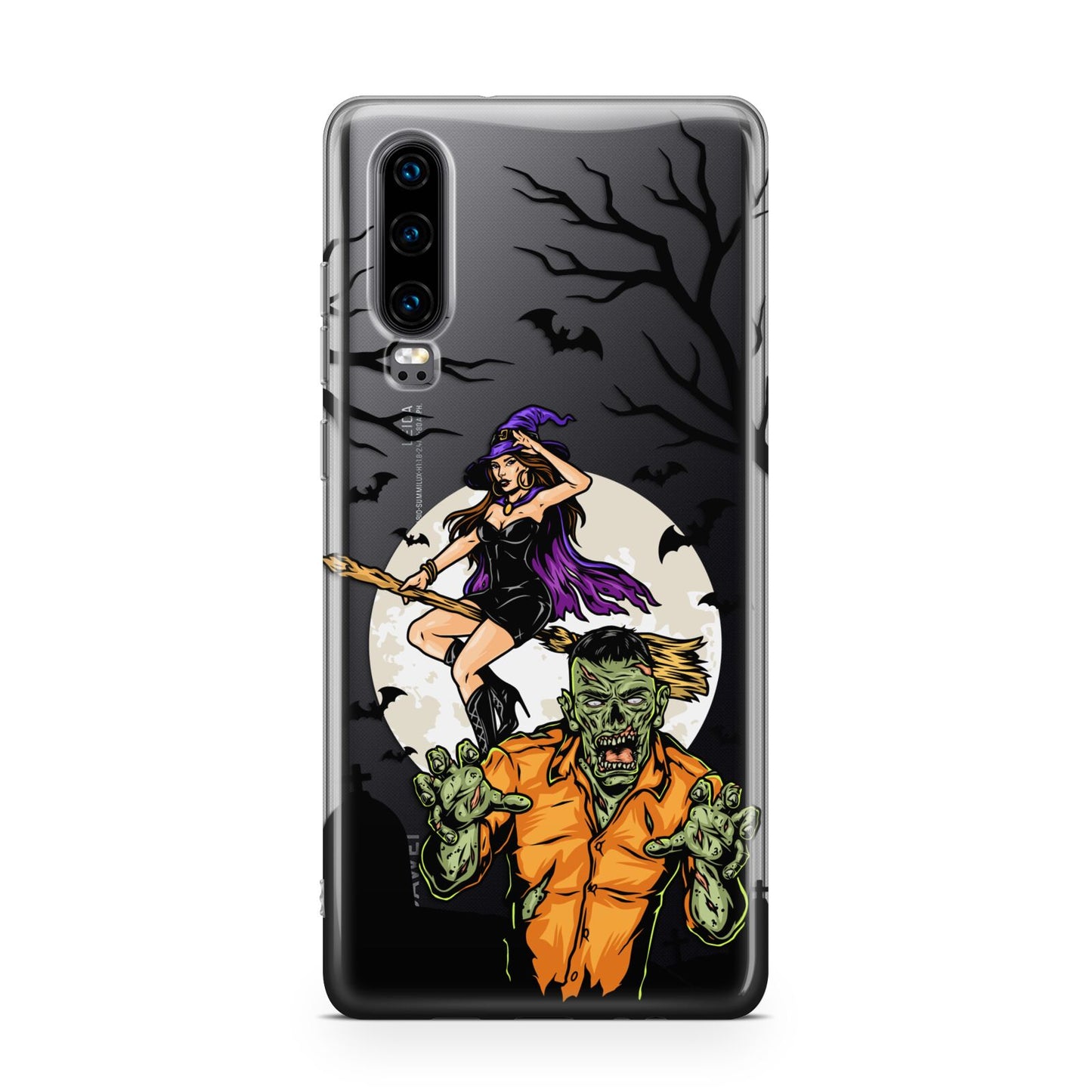 Witch Meets Zombie Huawei P30 Phone Case