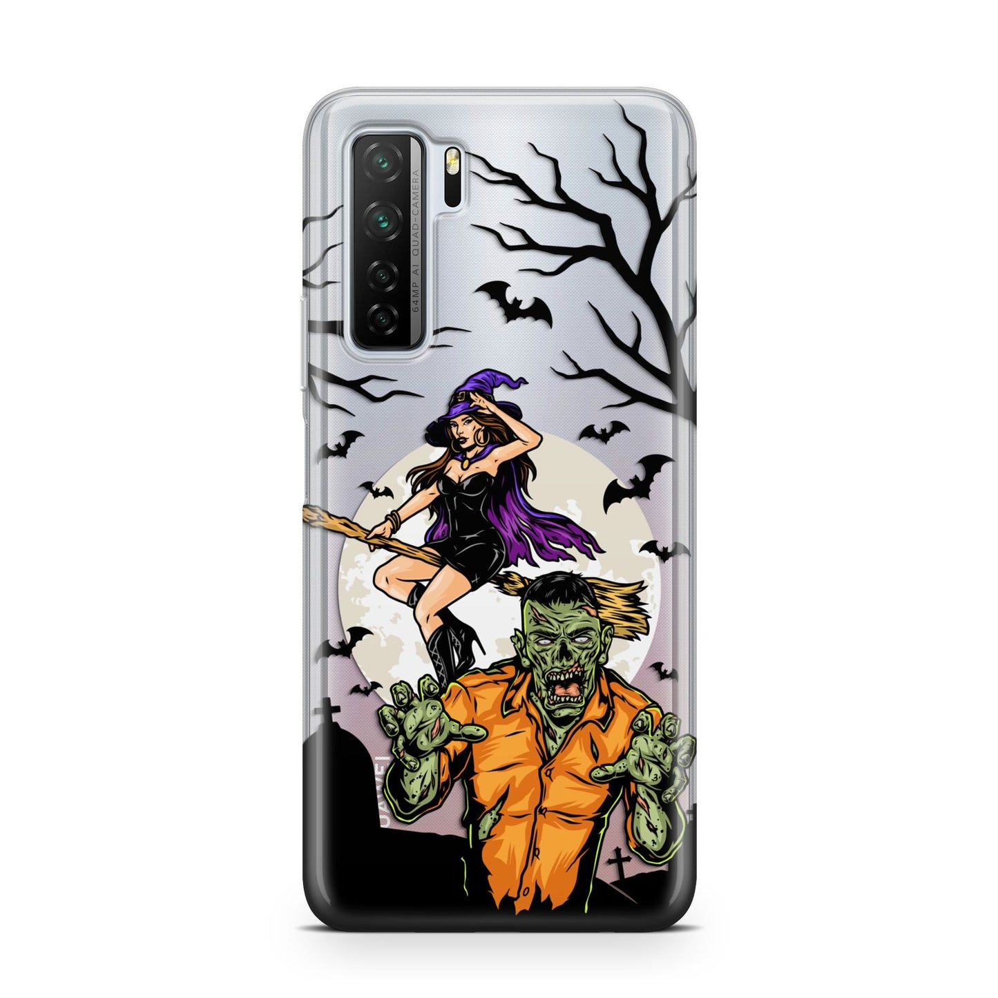 Witch Meets Zombie Huawei P40 Lite 5G Phone Case