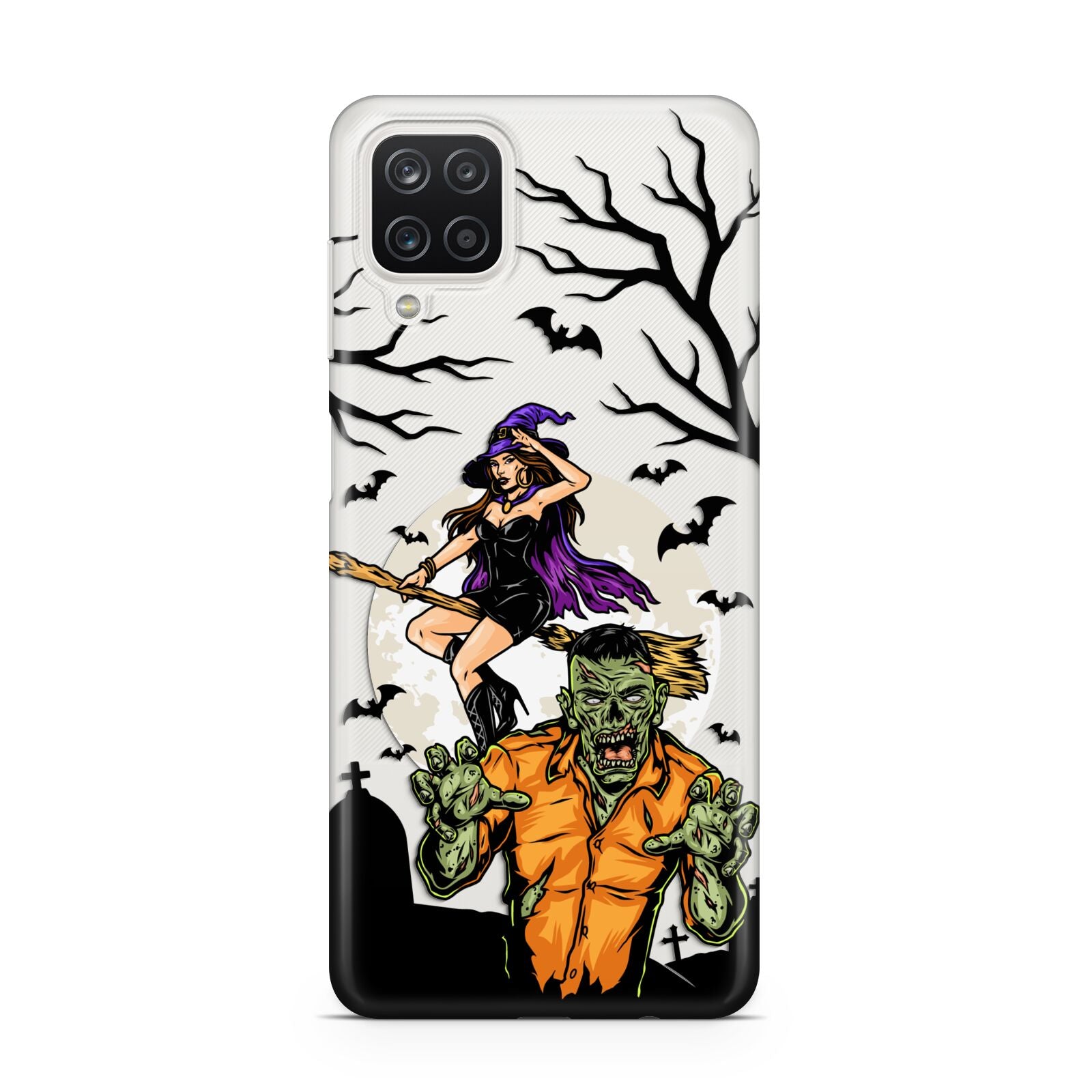 Witch Meets Zombie Samsung A12 Case