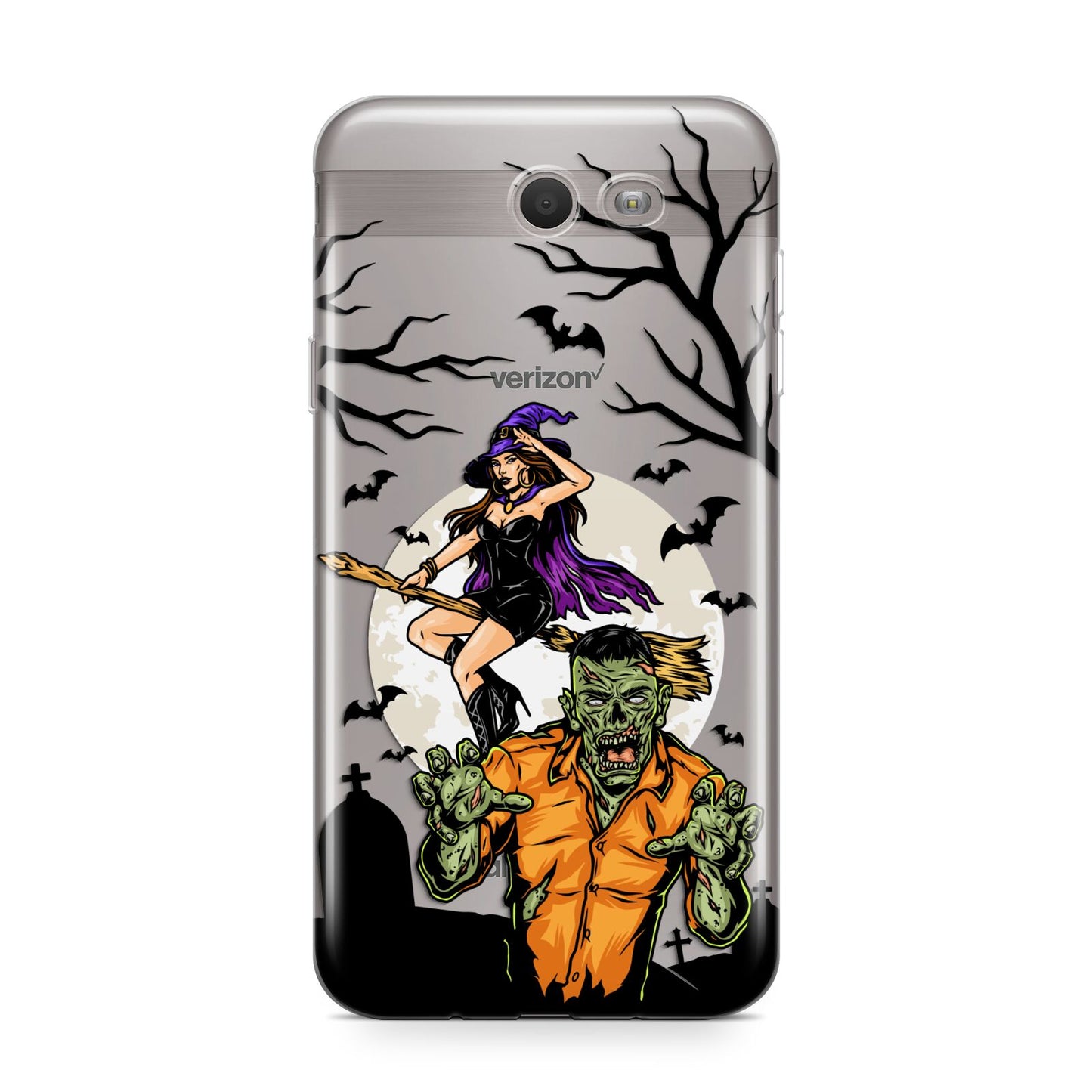 Witch Meets Zombie Samsung Galaxy J7 2017 Case