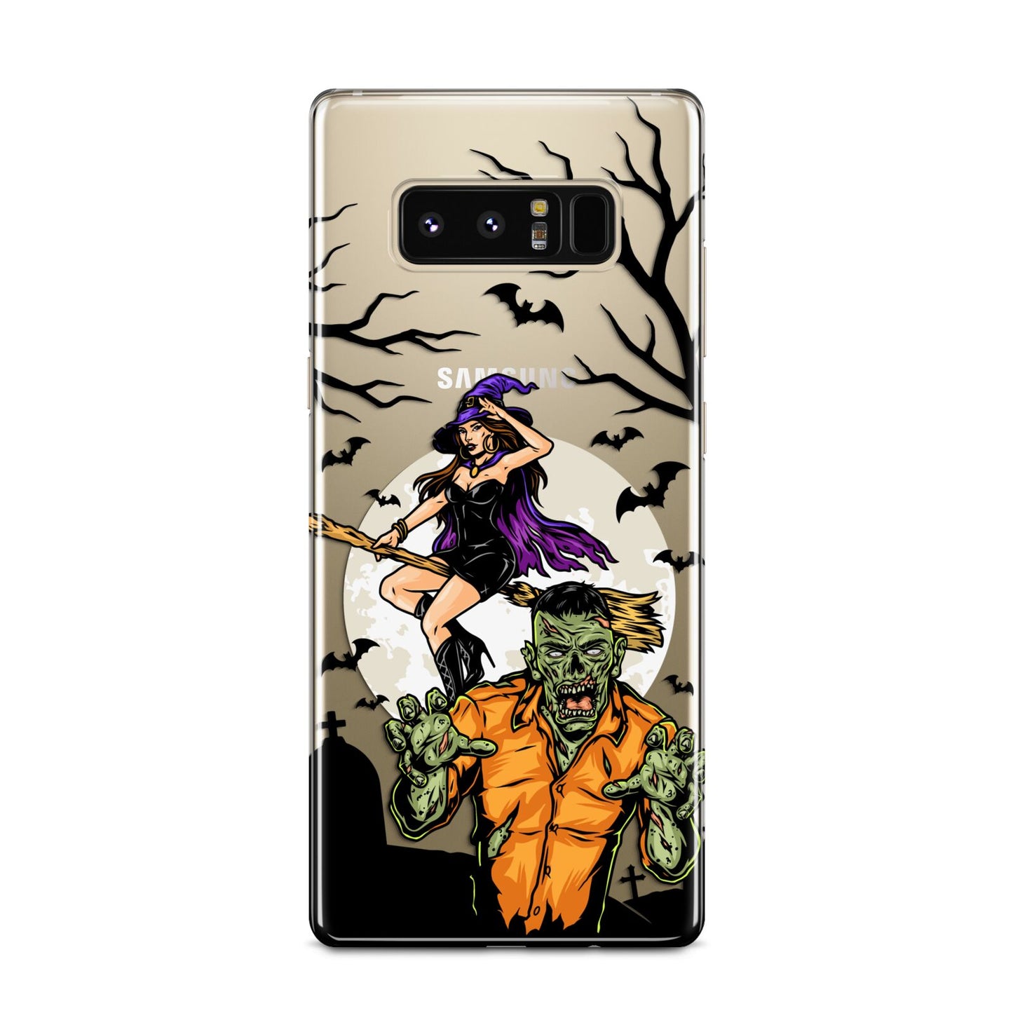 Witch Meets Zombie Samsung Galaxy Note 8 Case