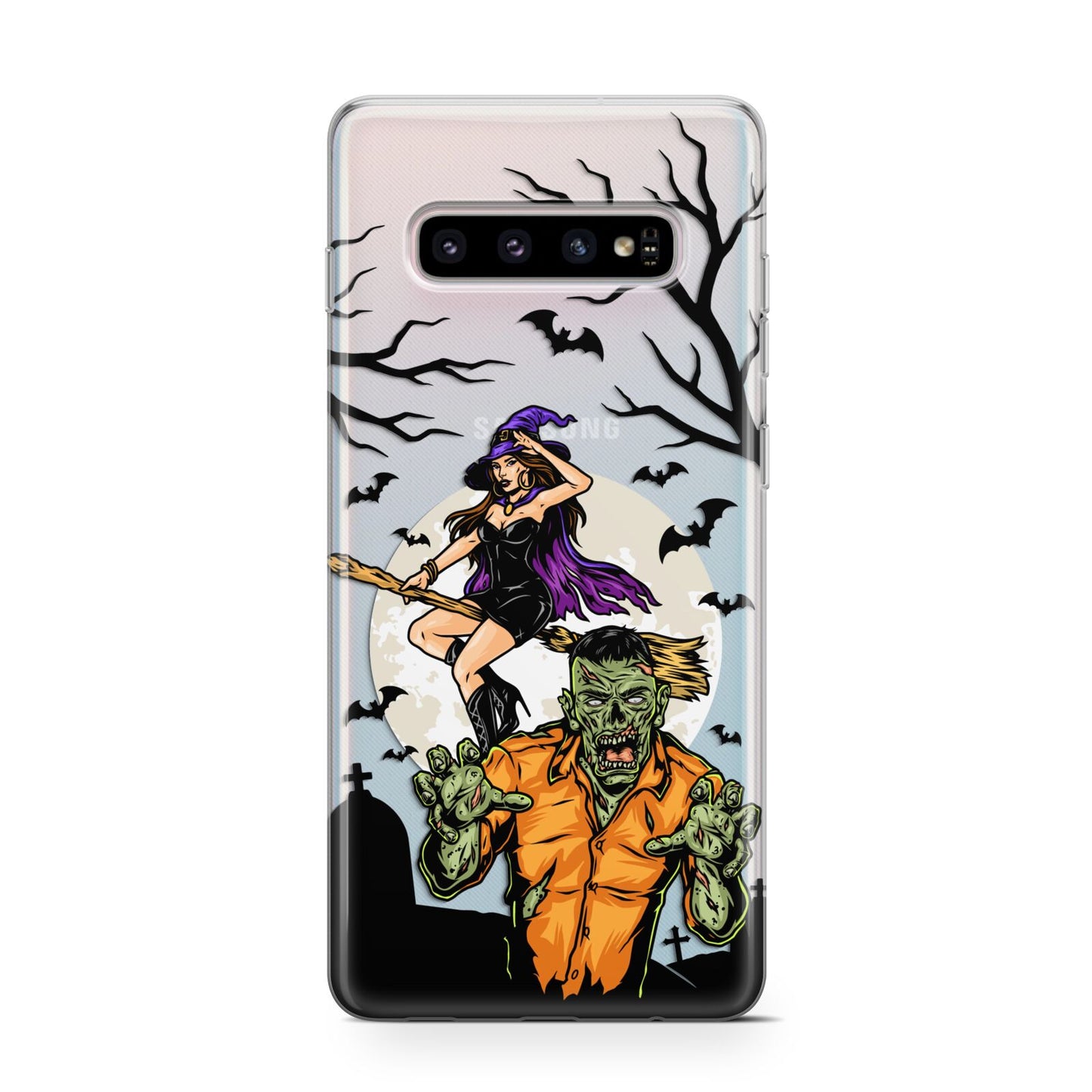 Witch Meets Zombie Samsung Galaxy S10 Case