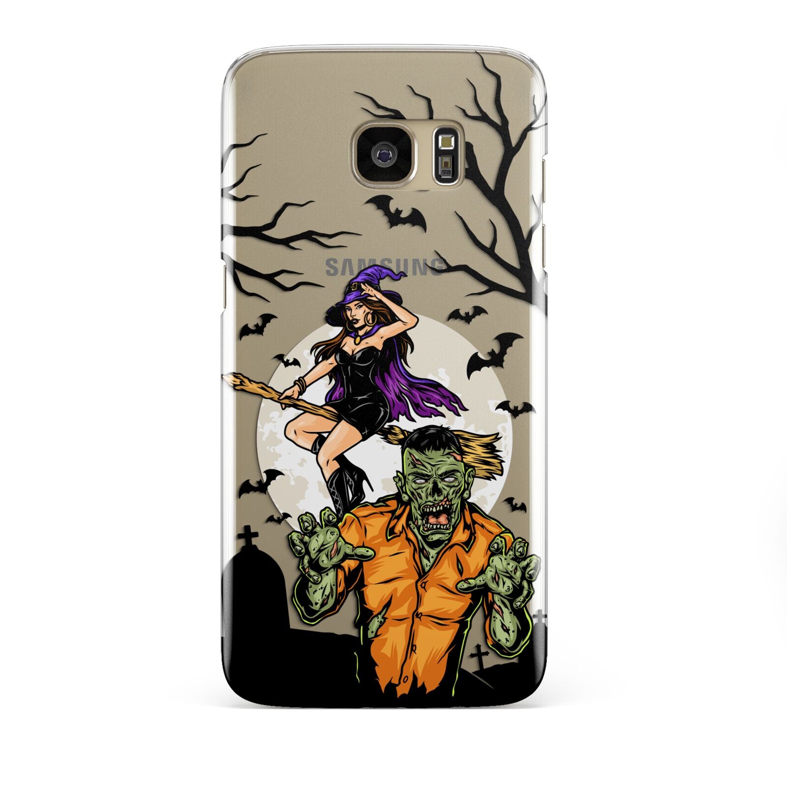 Witch Meets Zombie Samsung Galaxy S7 Edge Case