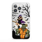 Witch Meets Zombie iPhone 13 Pro Clear Bumper Case
