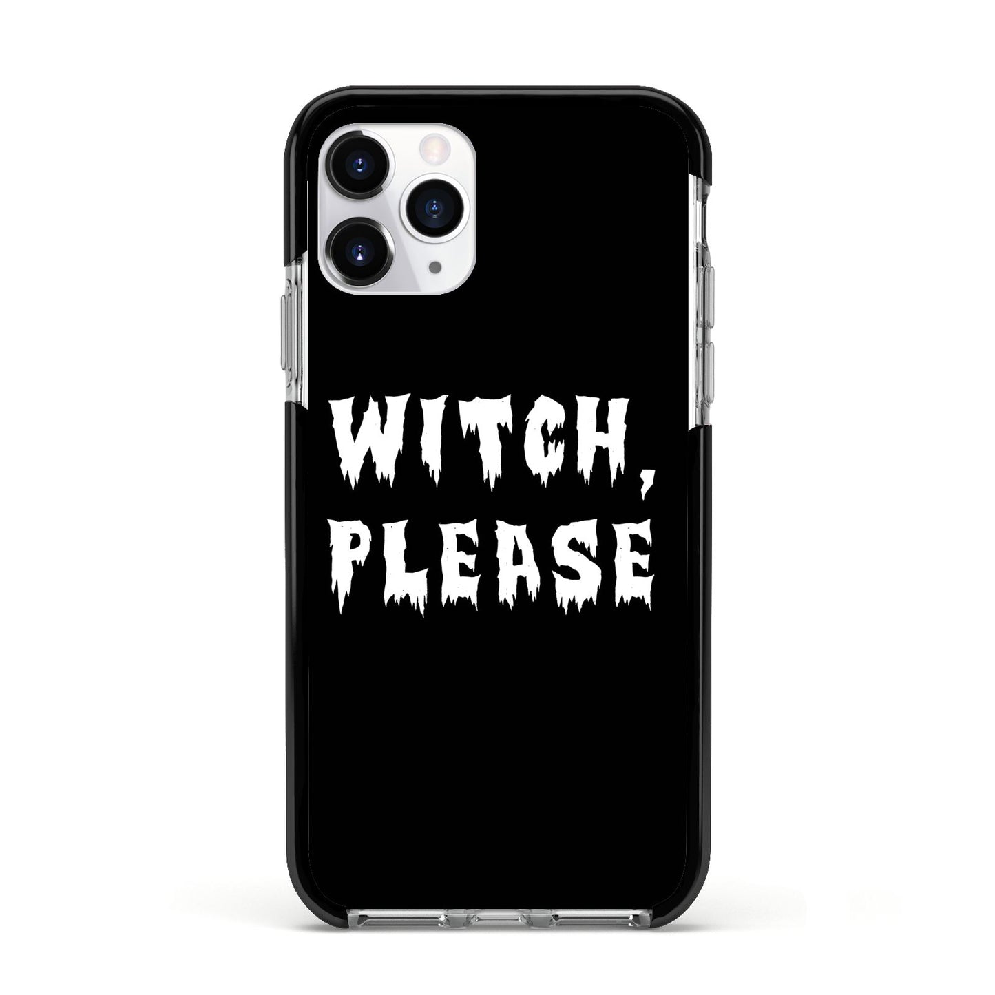 Witch Please Apple iPhone 11 Pro in Silver with Black Impact Case