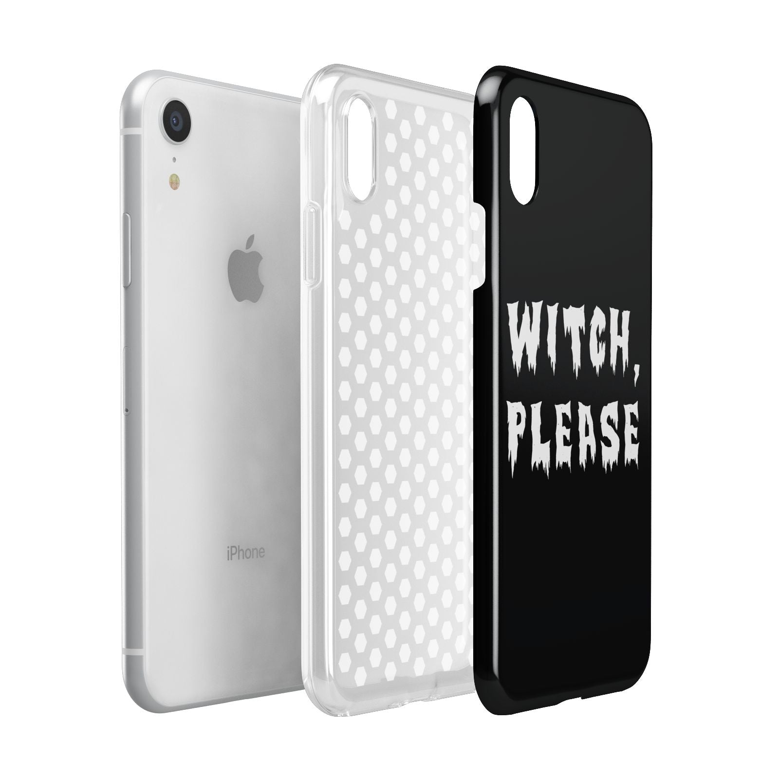 Witch Please Apple iPhone XR White 3D Tough Case Expanded view
