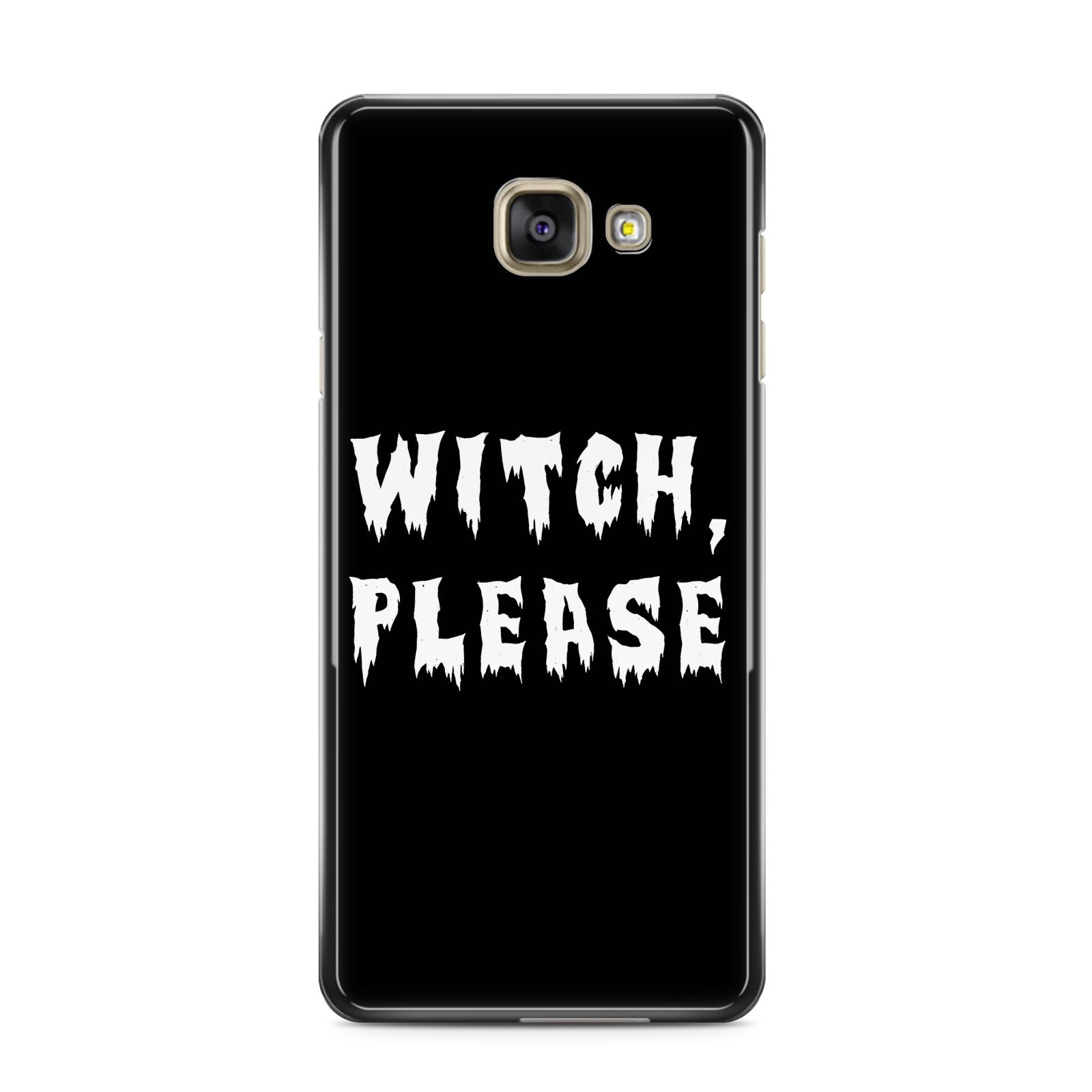 Witch Please Samsung Galaxy A3 2016 Case on gold phone