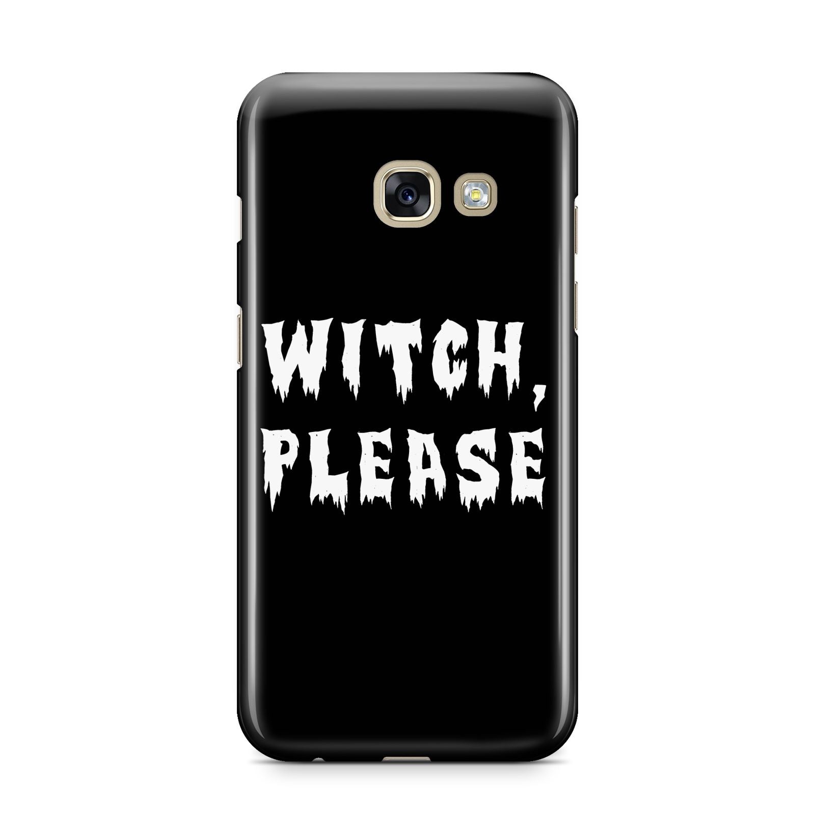 Witch Please Samsung Galaxy A3 2017 Case on gold phone