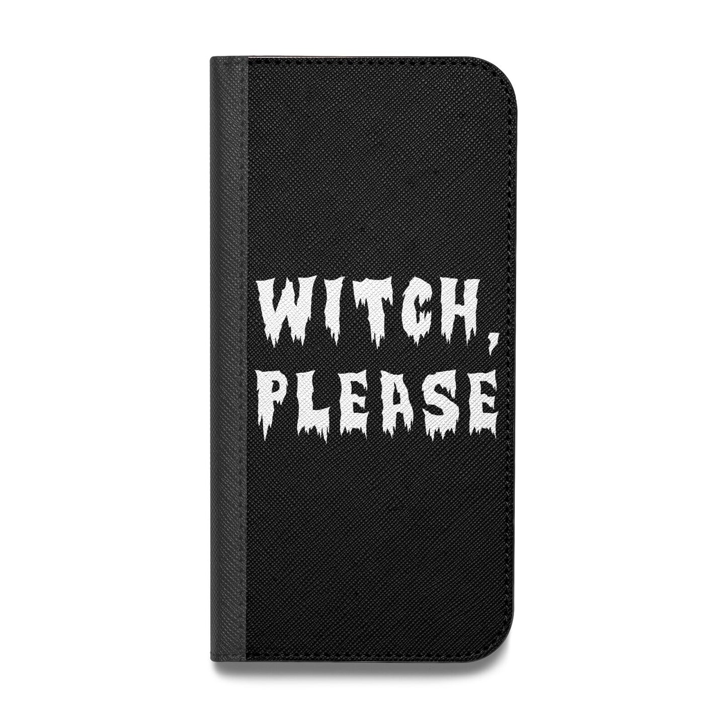 Witch Please Vegan Leather Flip iPhone Case
