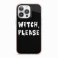 Witch Please iPhone 13 Pro TPU Impact Case with Pink Edges