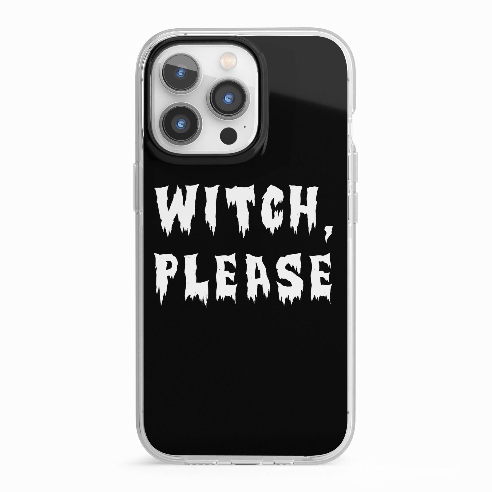 Witch Please iPhone 13 Pro TPU Impact Case with White Edges