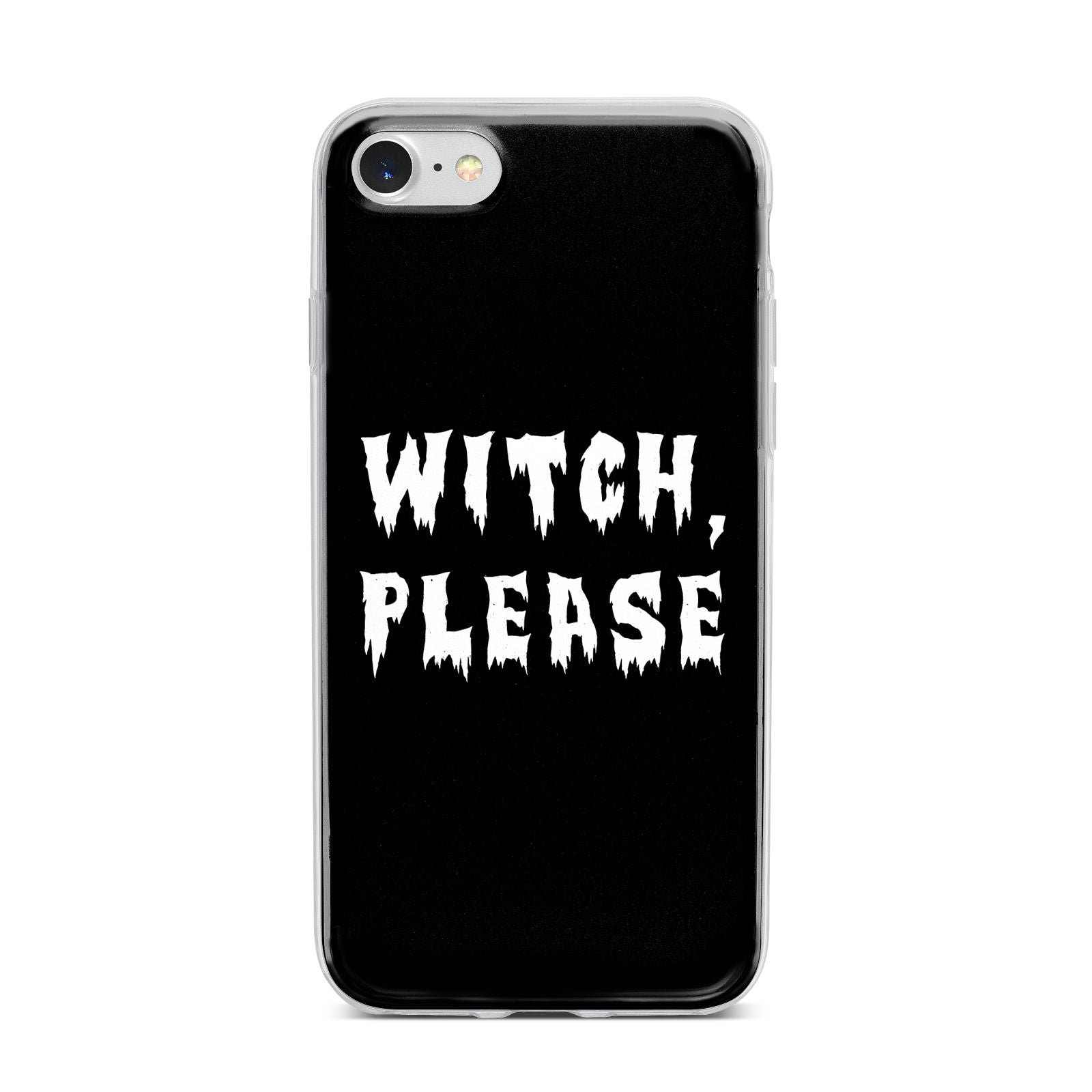 Witch Please iPhone 7 Bumper Case on Silver iPhone