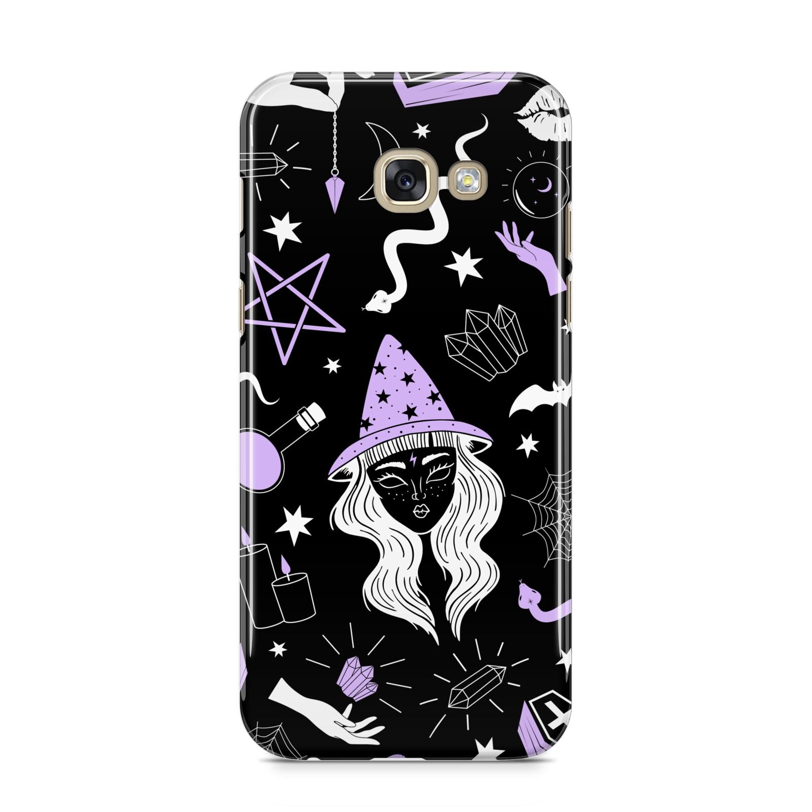 Witch Samsung Galaxy A5 2017 Case on gold phone