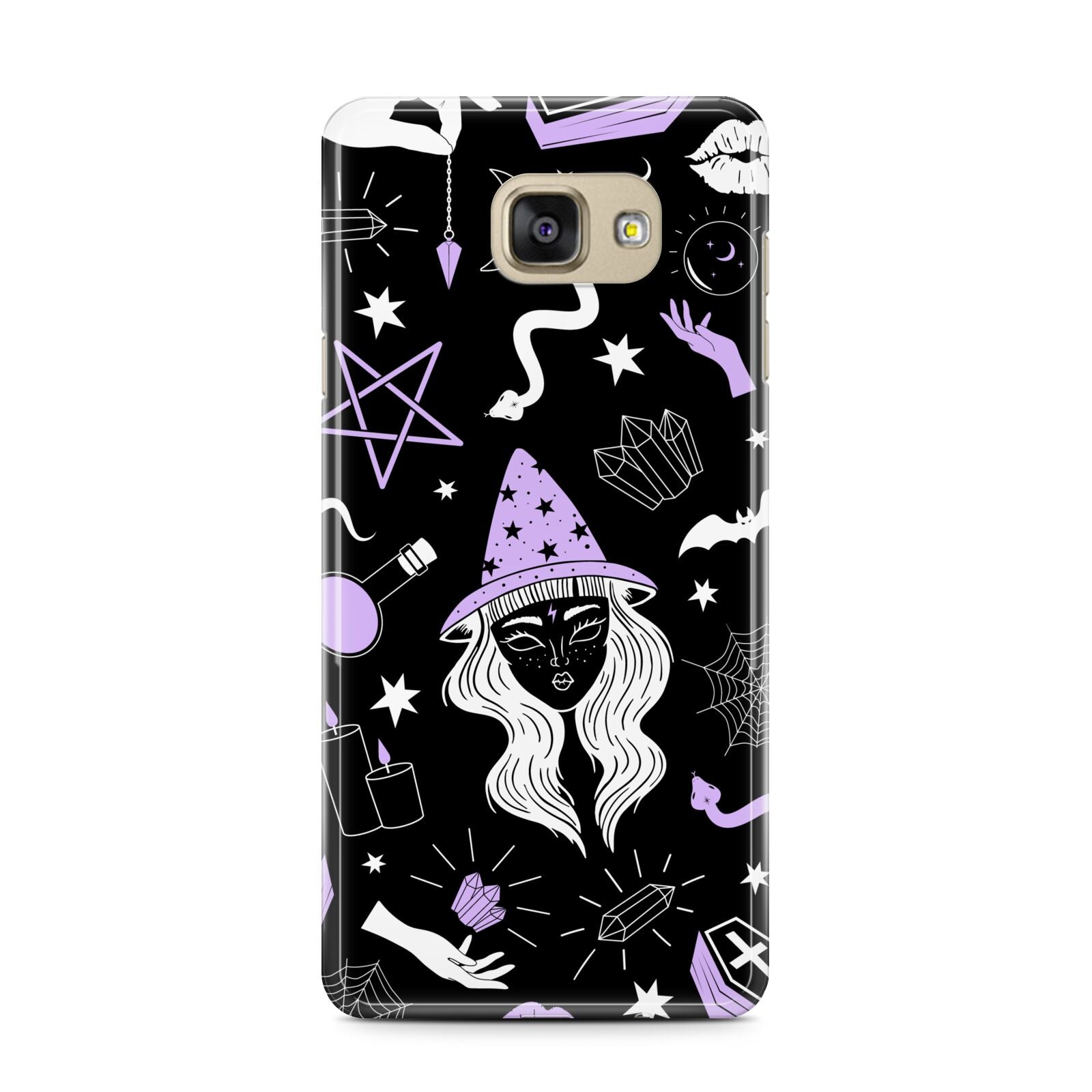 Witch Samsung Galaxy A7 2016 Case on gold phone