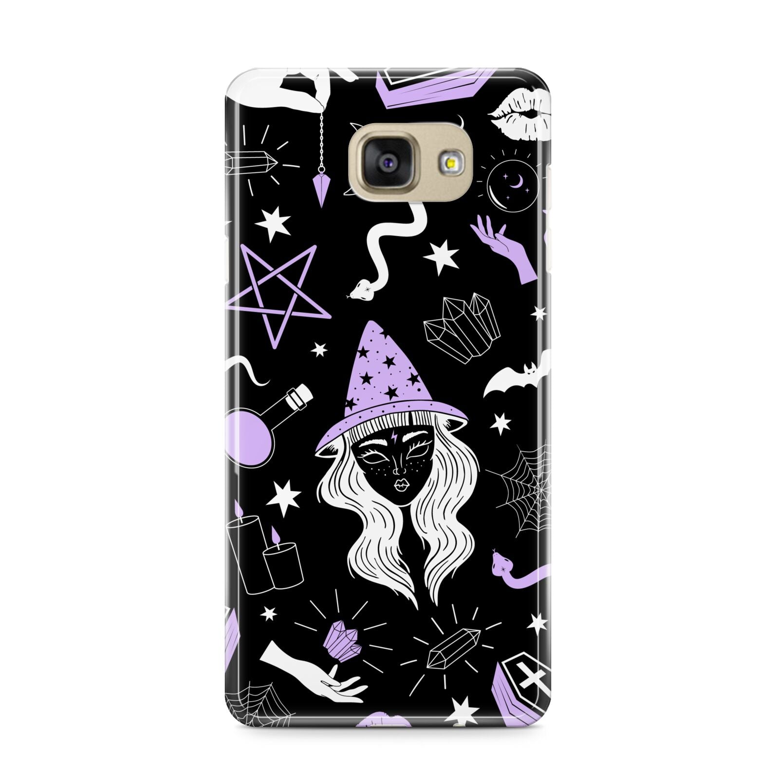 Witch Samsung Galaxy A9 2016 Case on gold phone