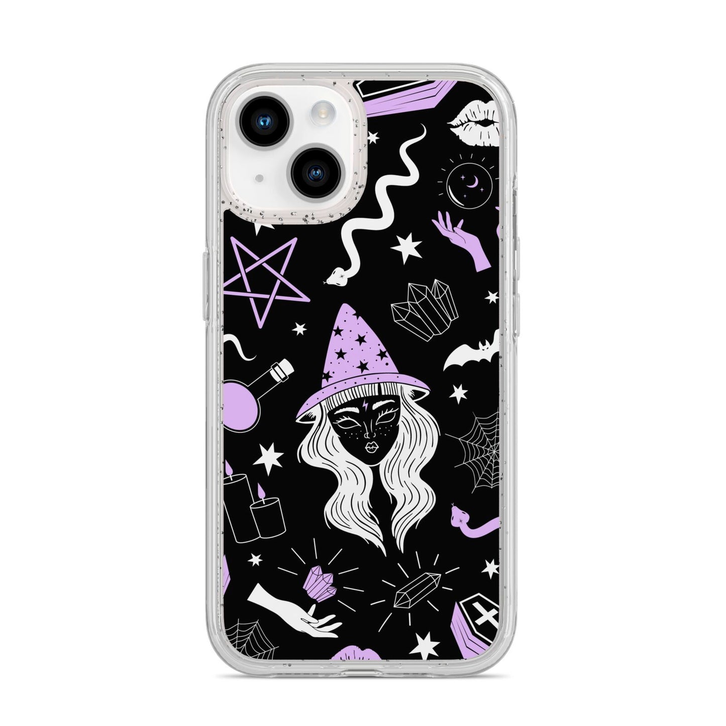Witch iPhone 14 Glitter Tough Case Starlight