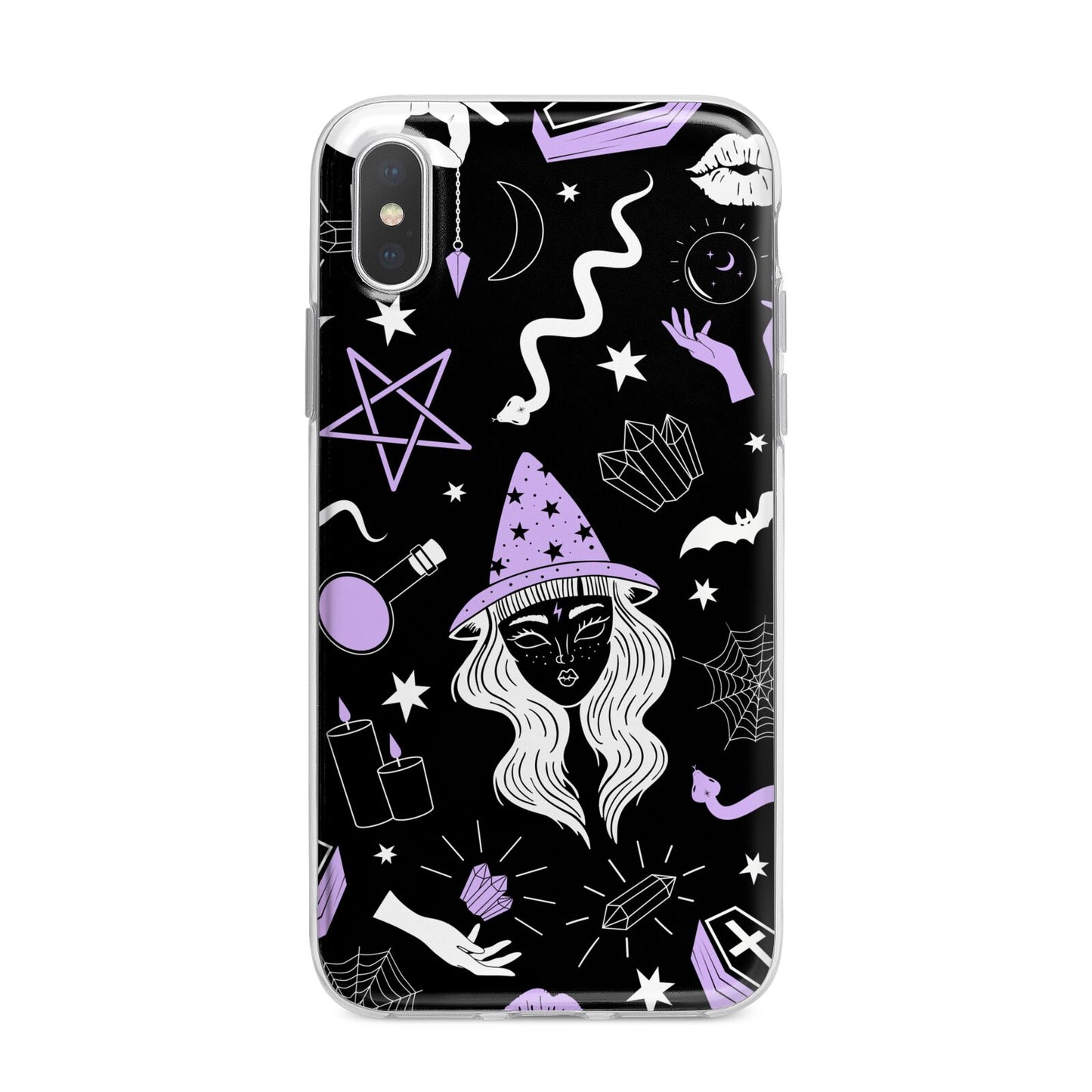 Witch iPhone X Bumper Case on Silver iPhone Alternative Image 1