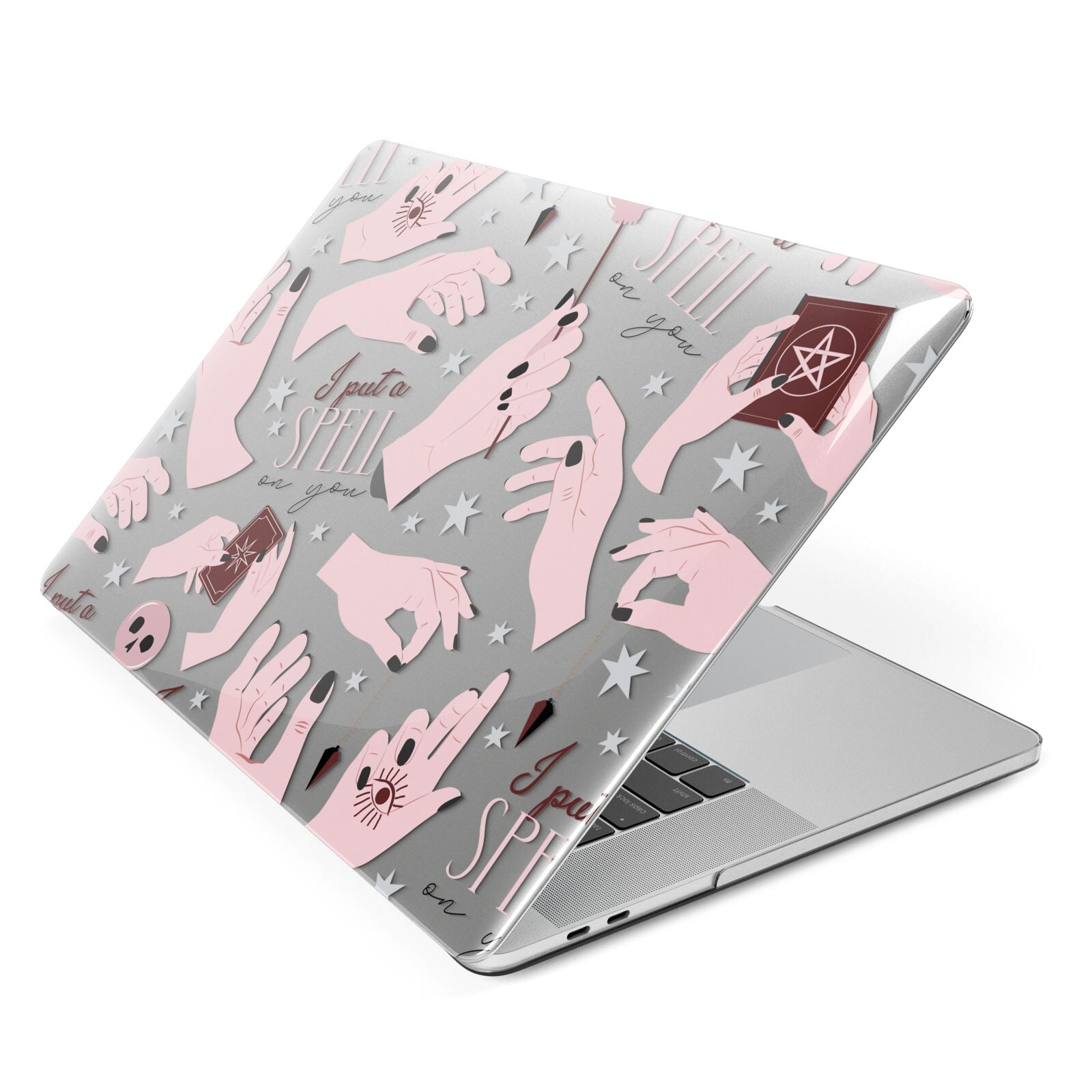 Witches Hands and Tarot Cards Apple MacBook Case Side View