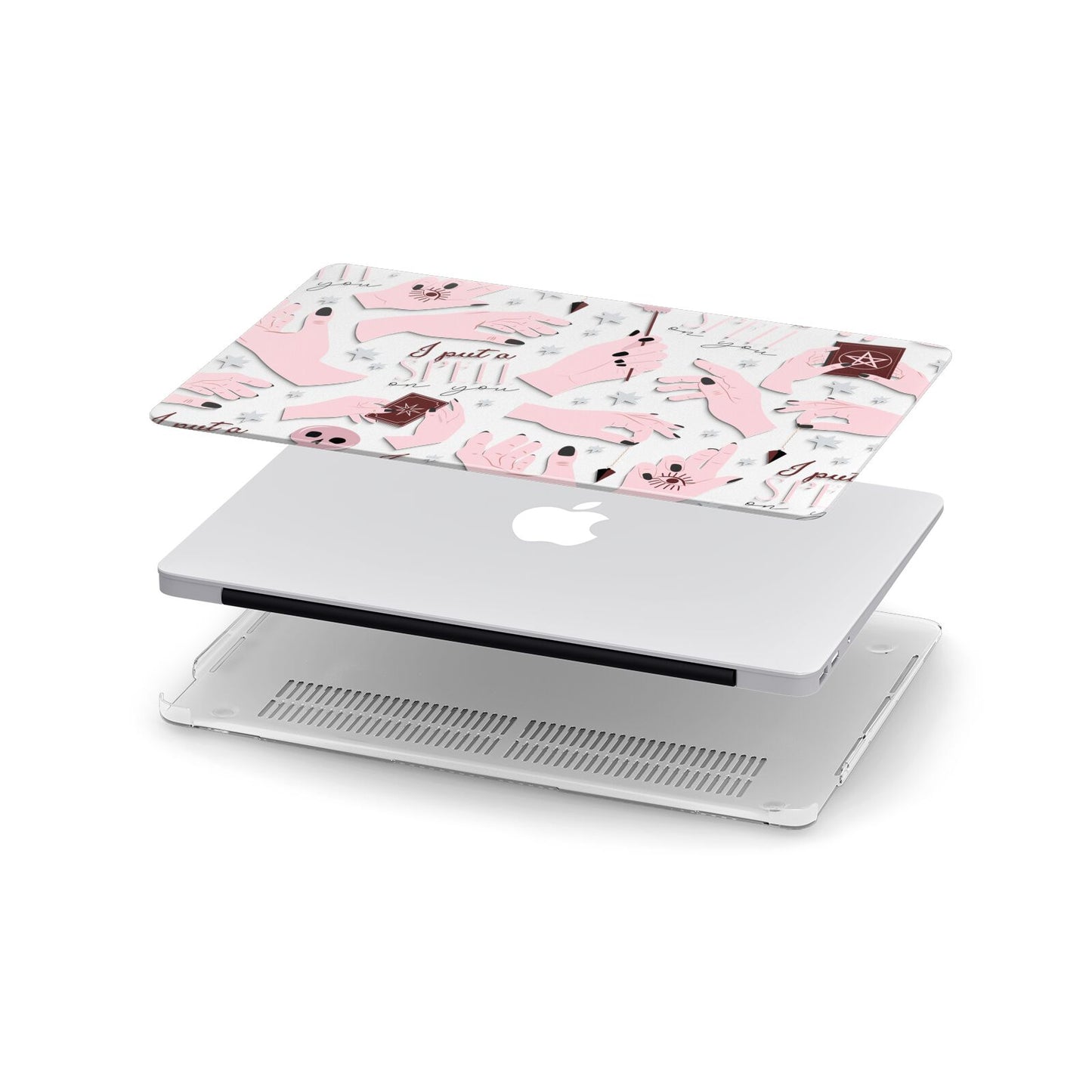 Witches Hands and Tarot Cards Apple MacBook Case in Detail