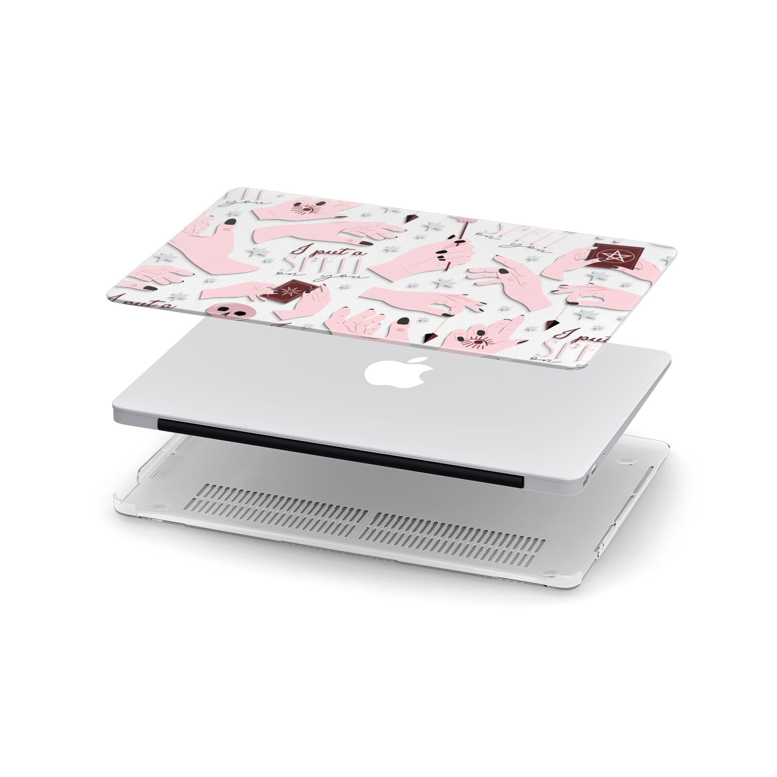 Witches Hands and Tarot Cards Apple MacBook Case in Detail