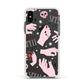 Witches Hands and Tarot Cards Apple iPhone Xs Impact Case White Edge on Black Phone