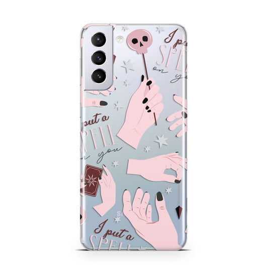 Witches Hands and Tarot Cards Samsung S21 Plus Phone Case