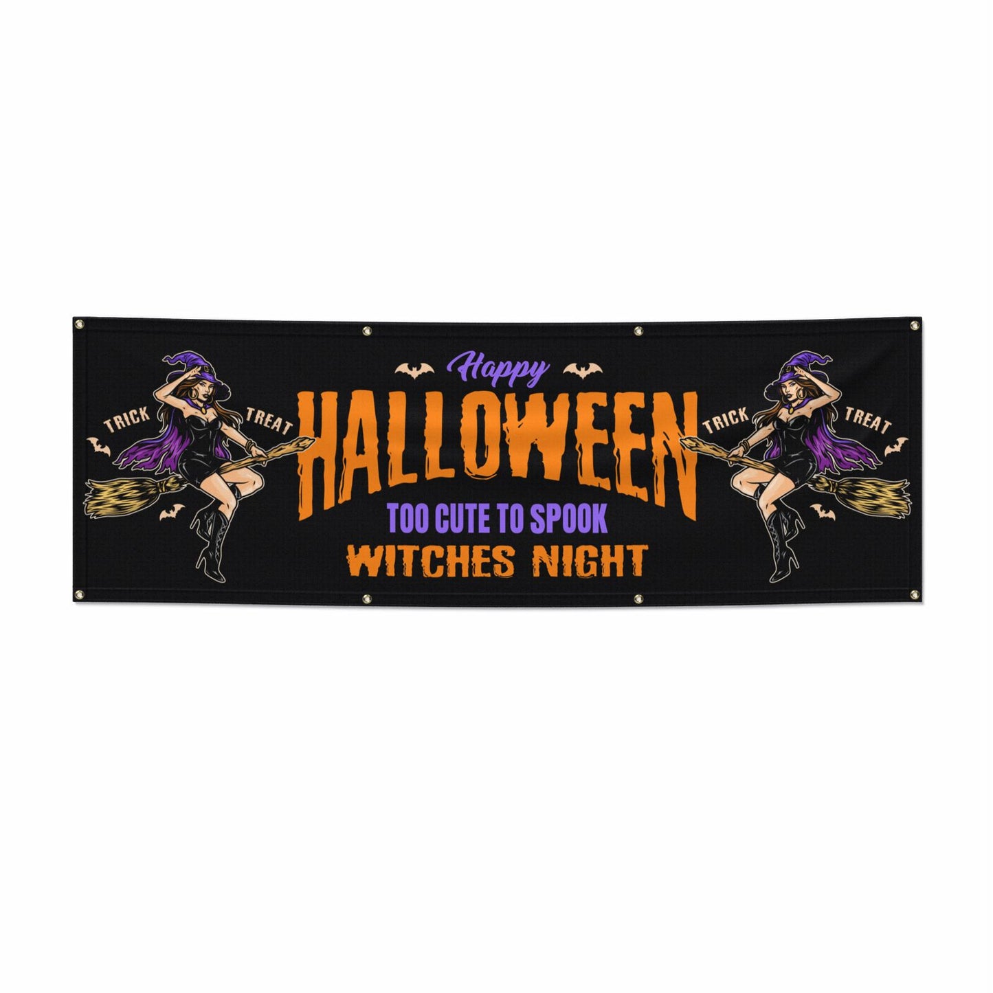 Witches Night 6x2 Vinly Banner with Grommets