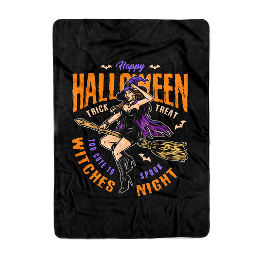 Witches Night Large Fleece Blanket