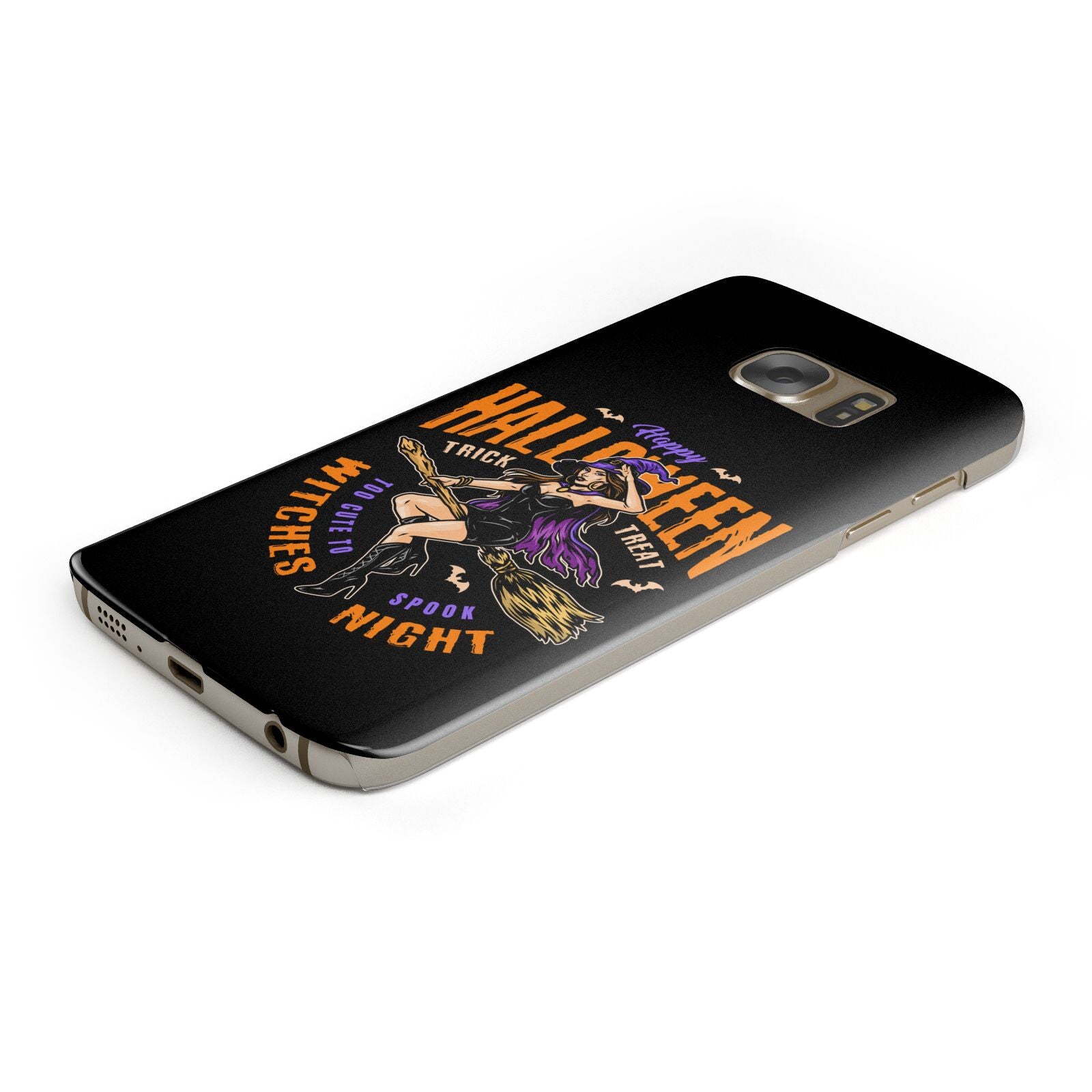 Witches Night Protective Samsung Galaxy Case Angled Image