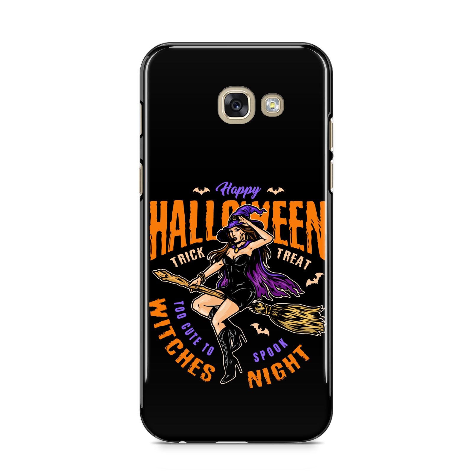 Witches Night Samsung Galaxy A5 2017 Case on gold phone