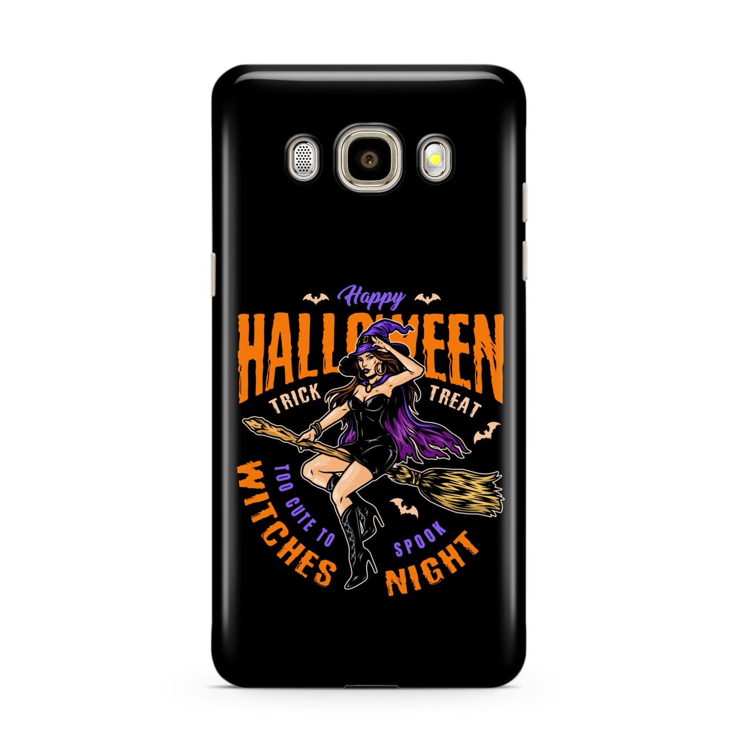 Witches Night Samsung Galaxy J7 2016 Case on gold phone