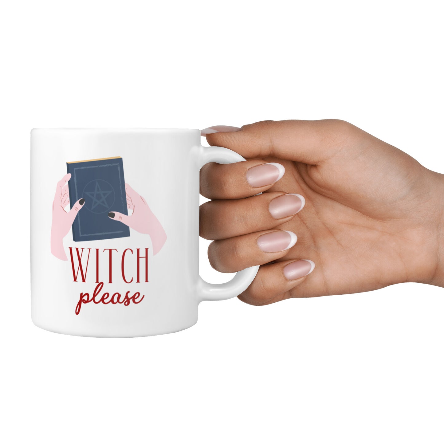 Witty Witch Illustration 10oz Mug Alternative Image 4