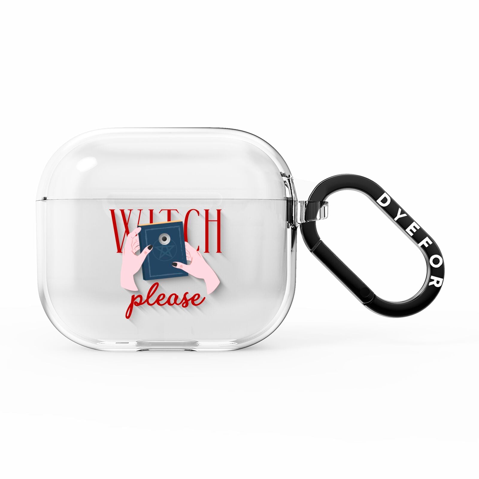 Witty Witch Illustration AirPods Clear Case 3rd Gen