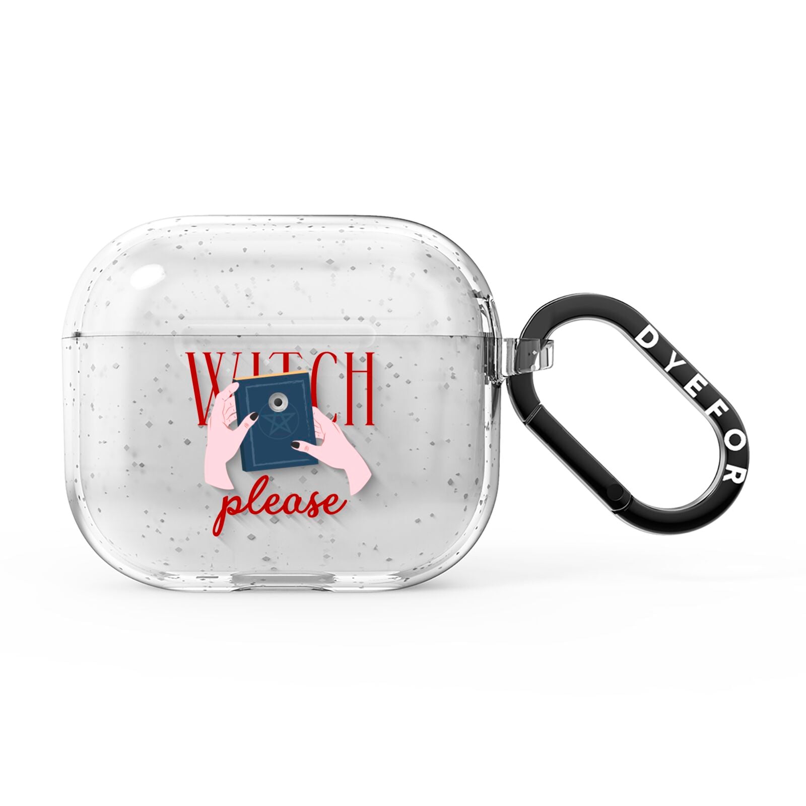 Witty Witch Illustration AirPods Glitter Case 3rd Gen