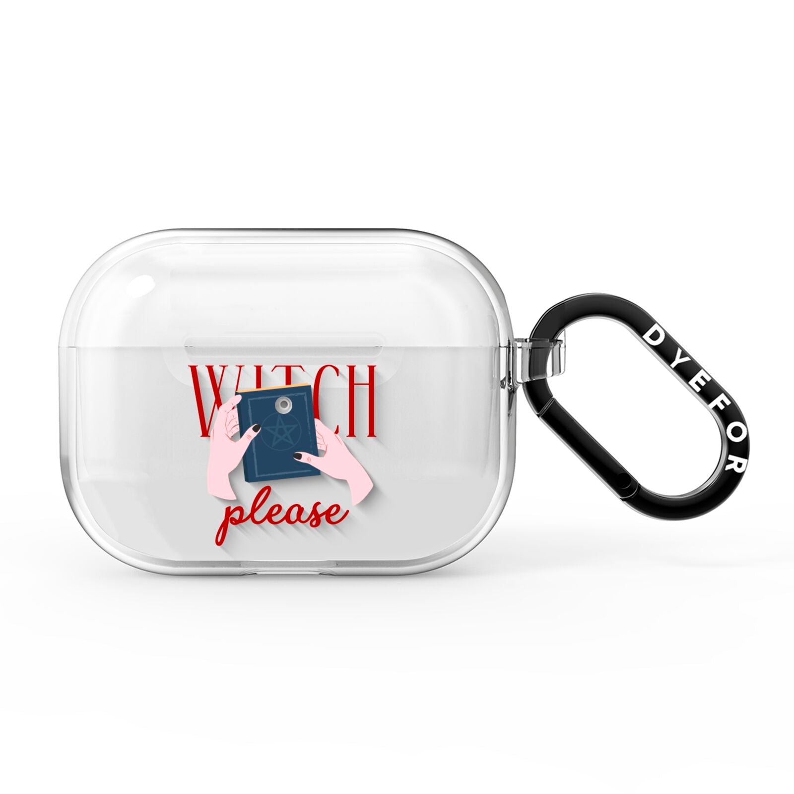Witty Witch Illustration AirPods Pro Clear Case
