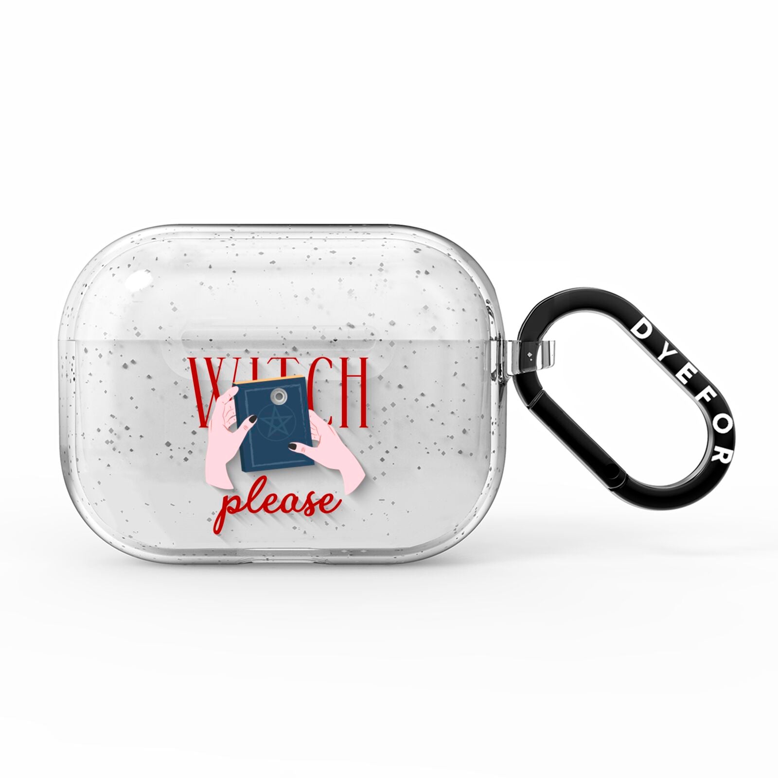 Witty Witch Illustration AirPods Pro Glitter Case