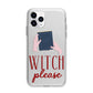 Witty Witch Illustration Apple iPhone 11 Pro in Silver with Bumper Case