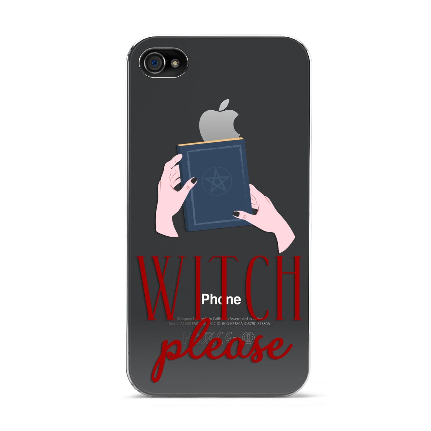Witty Witch Illustration Apple iPhone 4s Case
