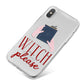 Witty Witch Illustration iPhone X Bumper Case on Silver iPhone