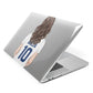 Womens Footballer Personalised Apple MacBook Case Side View