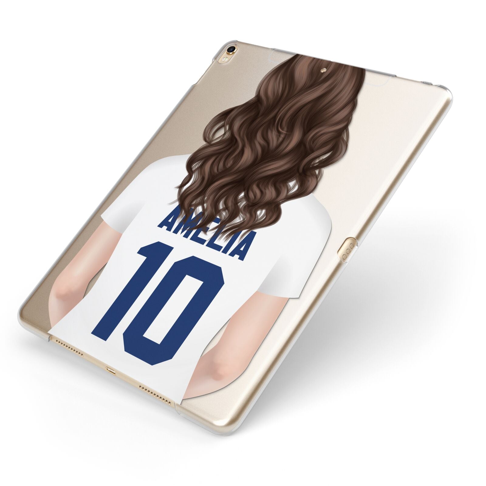 Womens Footballer Personalised iPad Case – Dyefor