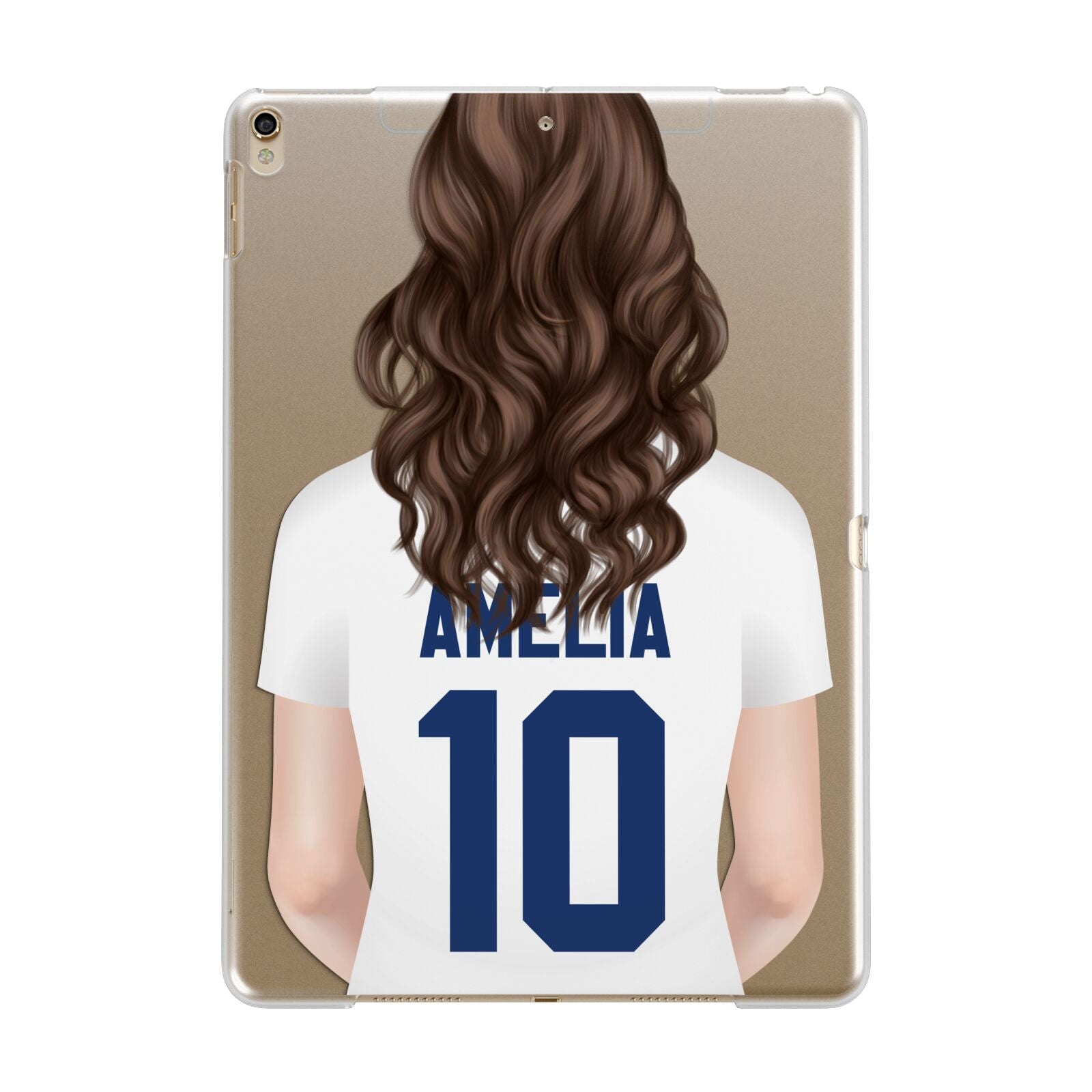 Womens Footballer Personalised iPad Case – Dyefor